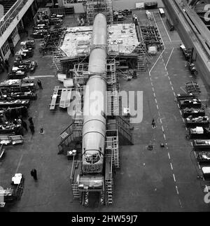 Frühbau des britischen Prototyps Concorde 002. 26.. Februar 1968. Stockfoto