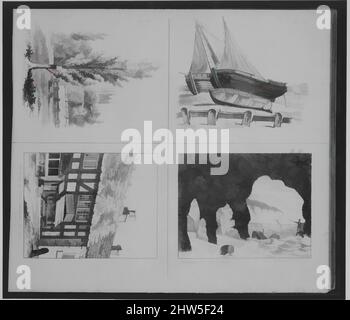 Kunst inspiriert vom Oxford Drawing Book, dem hinzugefügt wird, Lessons in Flower Drawing, 1852, Illustrationen: Lithographie, 9 1/4 x 11 1/2 Zoll (23,5 x 29,2 cm), Bücher, Klassisches von Artotop mit einem Schuss Moderne modernisiertes Werk. Formen, Farbe und Wert, auffällige visuelle Wirkung auf Kunst. Emotionen durch Freiheit von Kunstwerken auf zeitgemäße Weise. Eine zeitlose Botschaft, die eine wild kreative neue Richtung verfolgt. Künstler, die sich dem digitalen Medium zuwenden und die Artotop NFT erschaffen Stockfoto