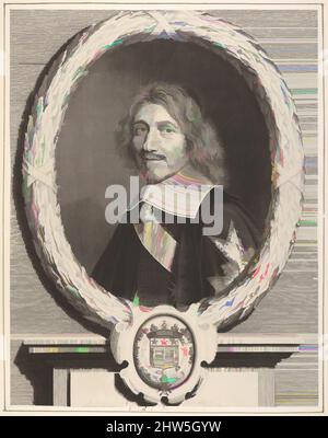 Kunst inspiriert von Chancelier Le Tellier, 17. Jahrhundert, Gravur, Blatt: 13 9/16 x 10 9/16 Zoll (34,4 x 26,8 cm), Drucke, Robert Nanteuil (Französisch, Reims 1623–1678 Paris, Klassische Werke, die von Artotop mit einem Schuss Moderne modernisiert wurden. Formen, Farbe und Wert, auffällige visuelle Wirkung auf Kunst. Emotionen durch Freiheit von Kunstwerken auf zeitgemäße Weise. Eine zeitlose Botschaft, die eine wild kreative neue Richtung verfolgt. Künstler, die sich dem digitalen Medium zuwenden und die Artotop NFT erschaffen Stockfoto