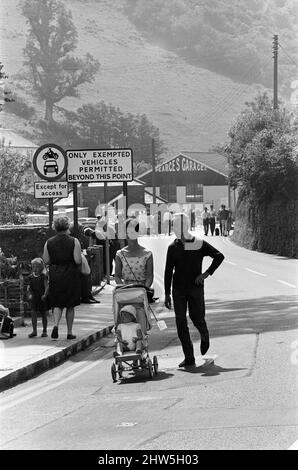 Allgemeine Szenen in Polperro, Cornwall. 13.. Juli 1967. Stockfoto