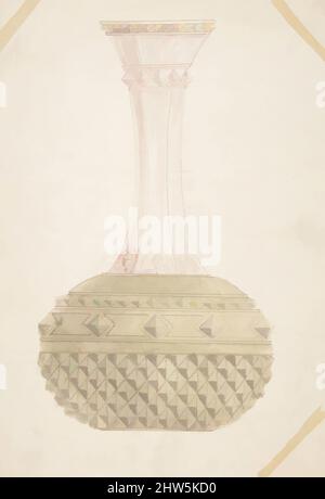 Art Inspired by Design for a Vase, 19. Century, Stift und braune Tinte, Pinsel und grün, grau und Lavendel waschen, über Graphit., Blatt: 9 5/16 x 6 5/8 Zoll (23,6 x 16,8 cm), Zeichnungen, Anonym, Französisch, 19. Jahrhundert, Klassische Werke, die von Artotop mit einem Hauch von Moderne modernisiert wurden. Formen, Farbe und Wert, auffällige visuelle Wirkung auf Kunst. Emotionen durch Freiheit von Kunstwerken auf zeitgemäße Weise. Eine zeitlose Botschaft, die eine wild kreative neue Richtung verfolgt. Künstler, die sich dem digitalen Medium zuwenden und die Artotop NFT erschaffen Stockfoto