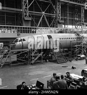 Frühbau des britischen Prototyps Concorde 002. 26.. Februar 1968. Stockfoto