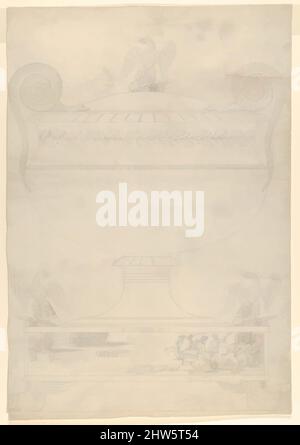 Kunst inspiriert von Design für eine überzogene Vase, ca. 1815–17, Stift und Tinte, Blatt: 19 1/4 x 13 3/8 Zoll (48,9 x 34 cm), Zeichnungen, Thomas Fletcher (Amerikaner, Alstead, New Hampshire 1787–1866 New Jersey), Sidney Gardiner (Amerikaner, Mattituck, New York 1787–1827 Mexiko, Klassische Werke, die von Artotop mit einem Schuss Moderne modernisiert wurden. Formen, Farbe und Wert, auffällige visuelle Wirkung auf Kunst. Emotionen durch Freiheit von Kunstwerken auf zeitgemäße Weise. Eine zeitlose Botschaft, die eine wild kreative neue Richtung verfolgt. Künstler, die sich dem digitalen Medium zuwenden und die Artotop NFT erschaffen Stockfoto