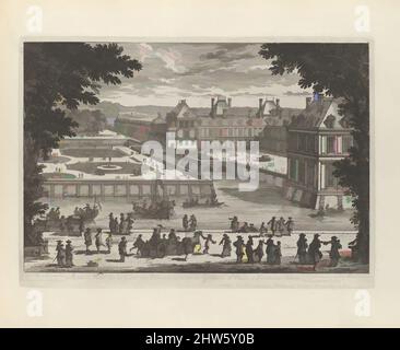 Kunst inspiriert von Autre Veüe de la Cour de Fontaines et la Galerie d'Ulisse à Fontaine-bleau, 1680s, Radierung, Drucke, Adam Perelle (Französisch, Paris 1640–1695 Paris, Classic Works modernisiert von Artotop mit einem Schuss Moderne. Formen, Farbe und Wert, auffällige visuelle Wirkung auf Kunst. Emotionen durch Freiheit von Kunstwerken auf zeitgemäße Weise. Eine zeitlose Botschaft, die eine wild kreative neue Richtung verfolgt. Künstler, die sich dem digitalen Medium zuwenden und die Artotop NFT erschaffen Stockfoto