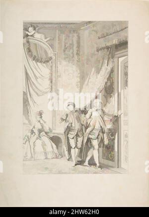 Kunst inspiriert von Le Magnifique, von Contes et nouvelles en vers par Jean de La Fontaine. A Paris, de l'imprimerie de P. Didot, l'an III de la République, 1795, 1795, Etching; First State of Three (Cohen), Sheet: 10 1/2 × 7 5/8 in. (26,7 × 19,3 cm), Drucke, Jean-Baptiste Tilliard (, Klassische Werke, die von Artotop mit einem Schuss Moderne modernisiert wurden. Formen, Farbe und Wert, auffällige visuelle Wirkung auf Kunst. Emotionen durch Freiheit von Kunstwerken auf zeitgemäße Weise. Eine zeitlose Botschaft, die eine wild kreative neue Richtung verfolgt. Künstler, die sich dem digitalen Medium zuwenden und die Artotop NFT erschaffen Stockfoto