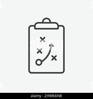 Strategie und Taktik Board Flat Vector Symbol Stock Vektor