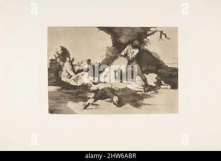 Platte 16 aus "Die Katastrophen des Krieges" (Los Desastres de la Guerra): "Machen Sie Gebrauch von ihnen." (Se aprovechan.), 1810 (veröffentlicht 1863), Ätzen, lavis, drypoint, Burin und Polierstahl, Platte: 6 5/16 x 9 1/4 in. (16×23,5 cm), Drucke, Goya (Francisco de Goya y Lucientes) (Spanisch, Fuendetodos 1746 - 1828 Bordeaux) Stockfoto