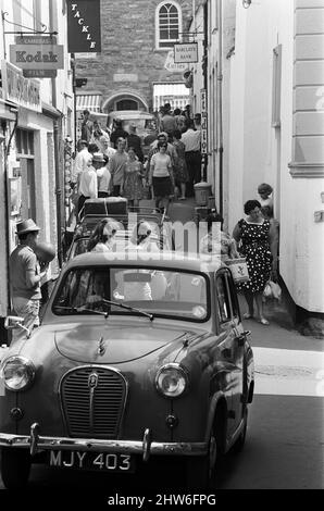 Allgemeine Szenen in Polperro, Cornwall. 13.. Juli 1967. Stockfoto