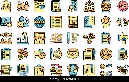 Symboldarstellung für Kundenreferenzen. Der Service war gut. Feedback-Review Stock Vektor