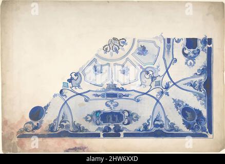 Kunst inspiriert von Design for a Painted Ceiling, 1800–1900, Aquarell, Zeichnungen, Anonym, Italienisch, 19. Jahrhundert, Klassische Werke, die von Artotop mit einem Schuss Moderne modernisiert wurden. Formen, Farbe und Wert, auffällige visuelle Wirkung auf Kunst. Emotionen durch Freiheit von Kunstwerken auf zeitgemäße Weise. Eine zeitlose Botschaft, die eine wild kreative neue Richtung verfolgt. Künstler, die sich dem digitalen Medium zuwenden und die Artotop NFT erschaffen Stockfoto