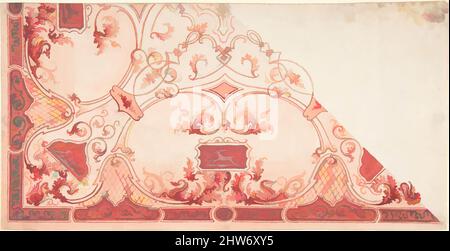 Kunst inspiriert von Design for a Painted Ceiling, 1800–1900, Aquarell, Zeichnungen, Anonym, Italienisch, 19. Jahrhundert, Klassische Werke, die von Artotop mit einem Schuss Moderne modernisiert wurden. Formen, Farbe und Wert, auffällige visuelle Wirkung auf Kunst. Emotionen durch Freiheit von Kunstwerken auf zeitgemäße Weise. Eine zeitlose Botschaft, die eine wild kreative neue Richtung verfolgt. Künstler, die sich dem digitalen Medium zuwenden und die Artotop NFT erschaffen Stockfoto