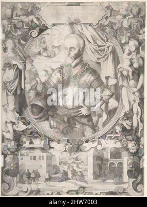 Kunst inspiriert von Gaspard de Coligny, Admiral von Frankreich, 1550–91, Radierung, Blatt: 14 7/16 x 10 11/16 Zoll (36,7 x 27,1 cm), Drucke, Jost Amman (Schweizer, Zürich vor 1539–1591 Nürnberg, Klassische Werke, modernisiert von Artotop mit einem Schuss Moderne. Formen, Farbe und Wert, auffällige visuelle Wirkung auf Kunst. Emotionen durch Freiheit von Kunstwerken auf zeitgemäße Weise. Eine zeitlose Botschaft, die eine wild kreative neue Richtung verfolgt. Künstler, die sich dem digitalen Medium zuwenden und die Artotop NFT erschaffen Stockfoto