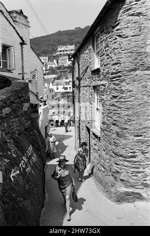 Allgemeine Szenen in Polperro, Cornwall. 13.. Juli 1967. Stockfoto