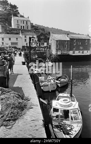 Allgemeine Szenen in Polperro, Cornwall. 13.. Juli 1967. Stockfoto