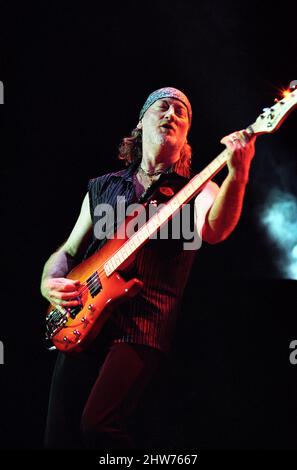 Deep Purple im Konzert bei Hammersmith Apollo in London. 6.. September 2002 Stockfoto