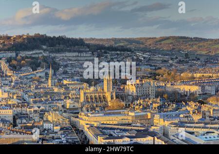 Sonnenuntergang goldene Stunde von Alexandra Park Bad Stockfoto