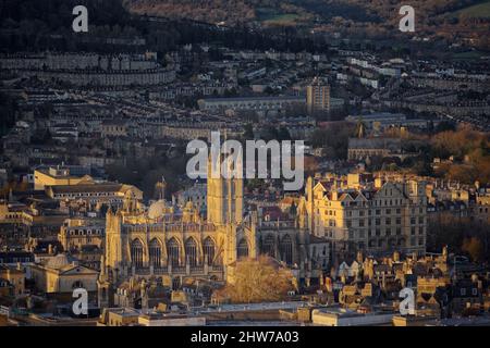 Sonnenuntergang goldene Stunde von Alexandra Park Bad Stockfoto