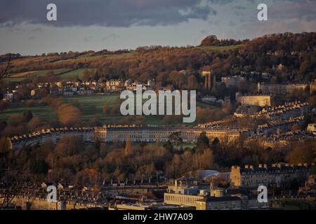 Sonnenuntergang goldene Stunde von Alexandra Park Bad Stockfoto