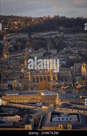 Sonnenuntergang goldene Stunde von Alexandra Park Bad Stockfoto