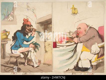 Art inspired by French Liberty – British Slavery, 21. Dezember 1792, handkolorierte Radierung, Blatt: 9 13/16 x 13 7/8 Zoll (24,9 x 35,2 cm), Drucke, James Gillray (British, Chelsea 1756–1815 London, Klassische Werke, die von Artotop mit einem Schuss Moderne modernisiert wurden. Formen, Farbe und Wert, auffällige visuelle Wirkung auf Kunst. Emotionen durch Freiheit von Kunstwerken auf zeitgemäße Weise. Eine zeitlose Botschaft, die eine wild kreative neue Richtung verfolgt. Künstler, die sich dem digitalen Medium zuwenden und die Artotop NFT erschaffen Stockfoto