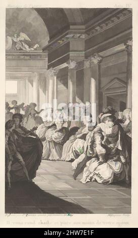 Von tanzenden Paaren inspirierte Kunst umgibt vier stehende Frauen in einem Tonnengewölbe, aus einer Serie von fünf Illustrationen nach Jacques Philippe Joseph de Saint-Quentin für „The Mad Day, Oder die Hochzeit von Figaro' (La Folle journée, ou le mariage de Figaro) von Pierre Augustin Caron de, klassische Werke, die von Artotop mit einem Schuss Moderne modernisiert wurden. Formen, Farbe und Wert, auffällige visuelle Wirkung auf Kunst. Emotionen durch Freiheit von Kunstwerken auf zeitgemäße Weise. Eine zeitlose Botschaft, die eine wild kreative neue Richtung verfolgt. Künstler, die sich dem digitalen Medium zuwenden und die Artotop NFT erschaffen Stockfoto