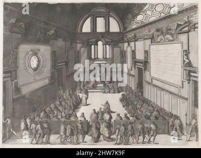 Kunst inspiriert von Speculum Romanae Magnificentiae: Vatikanischer Empfang des Herzogs von Toskana, ca. 1570, Radieren und Gravieren, Blatt: 14 3/16 x 19 7/16 Zoll (36 x 49,4 cm), Drucke, zugeschrieben Etienne DuPérac (französisch, ca. 1535–1604), zugeschrieben Giovanni Ambrogio Brambilla (Italienisch, Klassische Werke, die von Artotop mit einem Schuss Moderne modernisiert wurden. Formen, Farbe und Wert, auffällige visuelle Wirkung auf Kunst. Emotionen durch Freiheit von Kunstwerken auf zeitgemäße Weise. Eine zeitlose Botschaft, die eine wild kreative neue Richtung verfolgt. Künstler, die sich dem digitalen Medium zuwenden und die Artotop NFT erschaffen Stockfoto