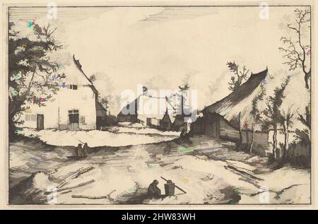 Kunst inspiriert vom Swan's Inn von Regiunculae et Villae aliquot Ducatus Brabantiae, ca. 1610, Ätzen, Platte: 4 1/8 x 6 3/16 Zoll (10,5 x 15,7 cm), Drucke, Claes Jansz. Visscher (Niederländisch, Amsterdam 1586–1652 Amsterdam), After the Master of the Small Landscapes (Netherlandish, 16., Klassische Werke, die von Artotop mit einem Schuss Moderne modernisiert wurden. Formen, Farbe und Wert, auffällige visuelle Wirkung auf Kunst. Emotionen durch Freiheit von Kunstwerken auf zeitgemäße Weise. Eine zeitlose Botschaft, die eine wild kreative neue Richtung verfolgt. Künstler, die sich dem digitalen Medium zuwenden und die Artotop NFT erschaffen Stockfoto