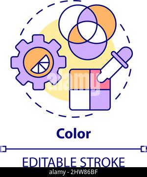 Symbol für Farbkonzept Stock Vektor