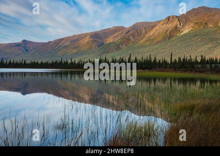 Nordamerika; Usa; Alaska; Polarkreis; Brooks Range Mountains; Herbst; entlang des Dalton Highway Stockfoto