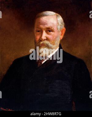Benjamin Harrison. Porträt des US-Präsidenten von 23., Benjamin Harrison (1833-1901) von William Thomas Mathews, Öl auf Leinwand, 1899 Stockfoto