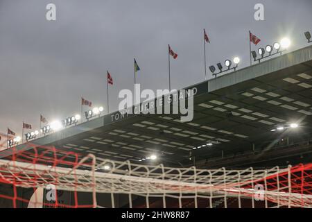 Sheffield, Großbritannien. 04. März 2022. Der Tony Currie Stand auf der Bramall Lane in Sheffield, Großbritannien am 3/4/2022. (Foto von Mark Cosgrove/News Images/Sipa USA) Quelle: SIPA USA/Alamy Live News Stockfoto