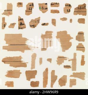 Kunst inspiriert von Fragmenten aus dem Grabpapyrus von Khaemhor, Neukönigreich, Ramesside–Spätperiode, Dynastie 19–26, ca. 1295–525 v. Chr., aus Ägypten, Oberägypten, Theben, Deir el-Bahri, Tomb TT 57, 1923–24, Papyrus, Tusche, verschiedene, Klassische Werke, die von Artotop mit einem Hauch von Moderne modernisiert wurden. Formen, Farbe und Wert, auffällige visuelle Wirkung auf Kunst. Emotionen durch Freiheit von Kunstwerken auf zeitgemäße Weise. Eine zeitlose Botschaft, die eine wild kreative neue Richtung verfolgt. Künstler, die sich dem digitalen Medium zuwenden und die Artotop NFT erschaffen Stockfoto