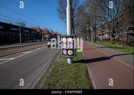 Plakat 25e Rose Filmdagen in Amsterdam Niederlande 3-2-2022 Stockfoto