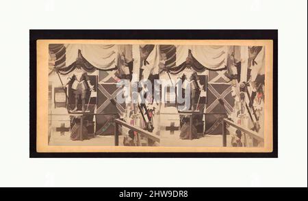 Kunst, inspiriert von 225 Stereografien der US-Architektur, 1850s–1890s, Silberalbenabzüge, jede Fotografie ca. 3 1/2 cm × 7 Zoll (8,9 × 17,8 cm), Fotografien, verschiedene, Klassische Werke, die von Artotop mit einem Schuss Moderne modernisiert wurden. Formen, Farbe und Wert, auffällige visuelle Wirkung auf Kunst. Emotionen durch Freiheit von Kunstwerken auf zeitgemäße Weise. Eine zeitlose Botschaft, die eine wild kreative neue Richtung verfolgt. Künstler, die sich dem digitalen Medium zuwenden und die Artotop NFT erschaffen Stockfoto