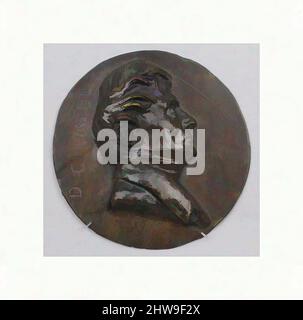 Kunst inspiriert von Claude-Antoine-Gabriel, duc de Choiseul-Stainville (1762–1838), 1828, Französisch, Bronze, insgesamt (unregelmäßiger Durchmesser, Bestätigt): 5 1/8 × 5 × 3/4 Zoll (13 × 12,7 × 1,9 cm), Medaillen und Plaquettes, Medaillengewinnerin: Pierre Jean David d'Angers (Französisch, Angers 1788–1856 Paris), Claude-, Klassische Werke, die von Artotop mit einem Schuss Moderne modernisiert wurden. Formen, Farbe und Wert, auffällige visuelle Wirkung auf Kunst. Emotionen durch Freiheit von Kunstwerken auf zeitgemäße Weise. Eine zeitlose Botschaft, die eine wild kreative neue Richtung verfolgt. Künstler, die sich dem digitalen Medium zuwenden und die Artotop NFT erschaffen Stockfoto