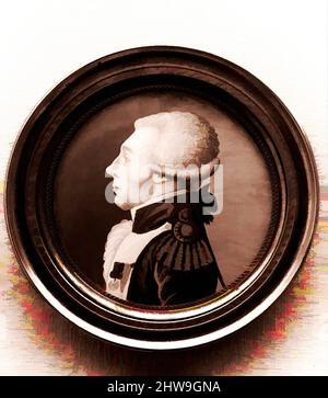 Kunst inspiriert von Portrait Miniature of the Marquis de Lafayette, 1775–1883, Made in France, Ivory, Diam. 2 3/16 Zoll (5,6 cm), Gemälde, von Artotop modernisierte klassische Werke mit einem Schuss Moderne. Formen, Farbe und Wert, auffällige visuelle Wirkung auf Kunst. Emotionen durch Freiheit von Kunstwerken auf zeitgemäße Weise. Eine zeitlose Botschaft, die eine wild kreative neue Richtung verfolgt. Künstler, die sich dem digitalen Medium zuwenden und die Artotop NFT erschaffen Stockfoto