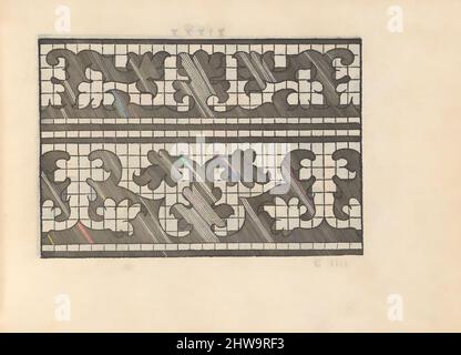 Kunst inspiriert von La Vera Perfectione del Disegno di varie sorti di recami, Seite 20 (recto), 1567, Klassische Werke, die von Artotop mit einem Schuss Moderne modernisiert wurden. Formen, Farbe und Wert, auffällige visuelle Wirkung auf Kunst. Emotionen durch Freiheit von Kunstwerken auf zeitgemäße Weise. Eine zeitlose Botschaft, die eine wild kreative neue Richtung verfolgt. Künstler, die sich dem digitalen Medium zuwenden und die Artotop NFT erschaffen Stockfoto