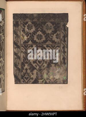 Kunst inspiriert von Zeichnungen und Druckgrafiken, Buchdrucke Ornament & Architektur, Convivio delle Belle Donne, Seite 10 (recto), Verlag, Designer, Klassische Werke, die von Artotop mit einem Schuss Moderne modernisiert wurden. Formen, Farbe und Wert, auffällige visuelle Wirkung auf Kunst. Emotionen durch Freiheit von Kunstwerken auf zeitgemäße Weise. Eine zeitlose Botschaft, die eine wild kreative neue Richtung verfolgt. Künstler, die sich dem digitalen Medium zuwenden und die Artotop NFT erschaffen Stockfoto