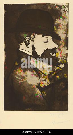 Von Zeichnungen und Druckgrafiken inspirierte Kunst, Print, Portrait of Toulouse-Lautrec (Portrait de Toulouse-Lautrec), L'Estampe originale, Album I, Klassische Werke, die von Artotop mit einem Schuss Moderne modernisiert wurden. Formen, Farbe und Wert, auffällige visuelle Wirkung auf Kunst. Emotionen durch Freiheit von Kunstwerken auf zeitgemäße Weise. Eine zeitlose Botschaft, die eine wild kreative neue Richtung verfolgt. Künstler, die sich dem digitalen Medium zuwenden und die Artotop NFT erschaffen Stockfoto