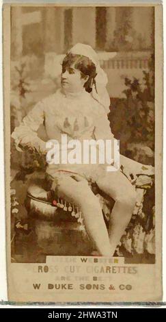 Kunst inspiriert von Zeichnungen und Druckgrafiken, Fotografie, Lizzie Webster, aus der Schauspielerserie von Duke Sons & Co, Classic Works modernisiert von Artotop mit einem Schuss Moderne. Formen, Farbe und Wert, auffällige visuelle Wirkung auf Kunst. Emotionen durch Freiheit von Kunstwerken auf zeitgemäße Weise. Eine zeitlose Botschaft, die eine wild kreative neue Richtung verfolgt. Künstler, die sich dem digitalen Medium zuwenden und die Artotop NFT erschaffen Stockfoto