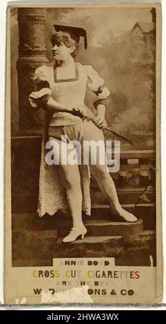 Kunst inspiriert von Zeichnungen und Druckgrafiken, Fotografie, Annie Boyd, aus der Schauspielerserie von Duke Sons & Co, Classic Works modernisiert von Artotop mit einem Schuss Moderne. Formen, Farbe und Wert, auffällige visuelle Wirkung auf Kunst. Emotionen durch Freiheit von Kunstwerken auf zeitgemäße Weise. Eine zeitlose Botschaft, die eine wild kreative neue Richtung verfolgt. Künstler, die sich dem digitalen Medium zuwenden und die Artotop NFT erschaffen Stockfoto