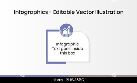 1 Schritte Infografiken-Designvorlage – Diagramm, Tortendiagramm, Workflow-Layout, Squire-Diagramm, Broschüre, Bericht, Präsentation, Web-Design-Elemente Stock Vektor