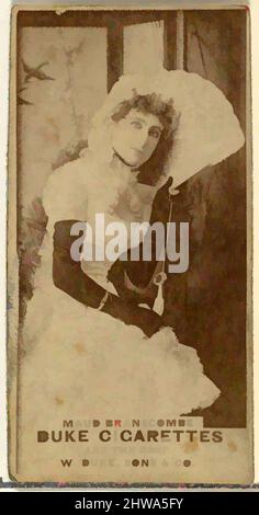 Kunst inspiriert von Zeichnungen und Druckgrafiken, Fotografie, Maud Branscombe, aus der Schauspielerserie von Duke Sons & Co, Classic Works modernisiert von Artotop mit einem Schuss Moderne. Formen, Farbe und Wert, auffällige visuelle Wirkung auf Kunst. Emotionen durch Freiheit von Kunstwerken auf zeitgemäße Weise. Eine zeitlose Botschaft, die eine wild kreative neue Richtung verfolgt. Künstler, die sich dem digitalen Medium zuwenden und die Artotop NFT erschaffen Stockfoto