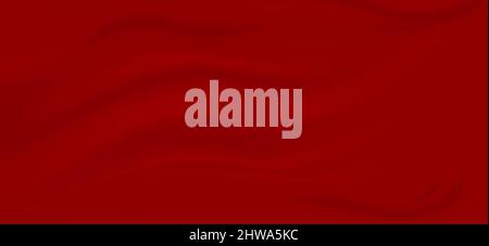 Realistische rote Seide Satin Stoff Hintergrund. Abbildung. Stockfoto