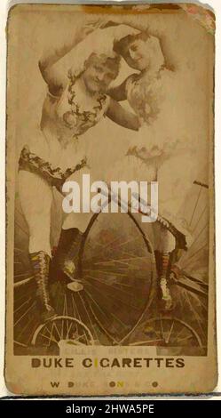 Kunst inspiriert von Zeichnungen und Druckgrafiken, Fotografie, Lillis Sisters, aus der Schauspielerserie von Duke Sons & Co, Classic Works modernisiert von Artotop mit einem Schuss Moderne. Formen, Farbe und Wert, auffällige visuelle Wirkung auf Kunst. Emotionen durch Freiheit von Kunstwerken auf zeitgemäße Weise. Eine zeitlose Botschaft, die eine wild kreative neue Richtung verfolgt. Künstler, die sich dem digitalen Medium zuwenden und die Artotop NFT erschaffen Stockfoto