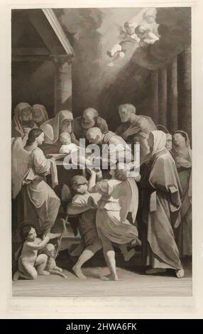 Kunst inspiriert von Zeichnungen und Druckgrafiken, Print, die Beschneidung Christi, eine Gruppe von Männern, Frauen und Engeln um ihn herum, der junge heilige Johannes, Klassische Werke von Artotop mit einem Schuss Moderne modernisiert. Formen, Farbe und Wert, auffällige visuelle Wirkung auf Kunst. Emotionen durch Freiheit von Kunstwerken auf zeitgemäße Weise. Eine zeitlose Botschaft, die eine wild kreative neue Richtung verfolgt. Künstler, die sich dem digitalen Medium zuwenden und die Artotop NFT erschaffen Stockfoto