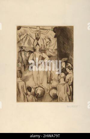 Kunst inspiriert von Zeichnungen und Druckgrafiken, Print, Fair und Circus, Szene 4, Künstler, Louis-Robert antral, Französisch, Châlon-sur-Marne 1895–1939 Paris, Klassische Werke, die von Artotop mit einem Schuss Moderne modernisiert wurden. Formen, Farbe und Wert, auffällige visuelle Wirkung auf Kunst. Emotionen durch Freiheit von Kunstwerken auf zeitgemäße Weise. Eine zeitlose Botschaft, die eine wild kreative neue Richtung verfolgt. Künstler, die sich dem digitalen Medium zuwenden und die Artotop NFT erschaffen Stockfoto