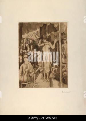 Kunst inspiriert von Zeichnungen und Druckgrafiken, Print, Fair und Circus, Szene 2, Künstler, Louis-Robert antral, Französisch, Châlon-sur-Marne 1895–1939 Paris, Klassische Werke, die von Artotop mit einem Schuss Moderne modernisiert wurden. Formen, Farbe und Wert, auffällige visuelle Wirkung auf Kunst. Emotionen durch Freiheit von Kunstwerken auf zeitgemäße Weise. Eine zeitlose Botschaft, die eine wild kreative neue Richtung verfolgt. Künstler, die sich dem digitalen Medium zuwenden und die Artotop NFT erschaffen Stockfoto