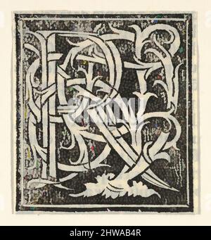 Kunst inspiriert von Zeichnungen und Druckgrafiken, Print, Initial Letter R auf gemustertem Hintergrund, Künstler, Anonymous, Italienisch, 16. Jahrhundert, Anonymous, Italien, Klassische Werke, die von Artotop mit einem Schuss Moderne modernisiert wurden. Formen, Farbe und Wert, auffällige visuelle Wirkung auf Kunst. Emotionen durch Freiheit von Kunstwerken auf zeitgemäße Weise. Eine zeitlose Botschaft, die eine wild kreative neue Richtung verfolgt. Künstler, die sich dem digitalen Medium zuwenden und die Artotop NFT erschaffen Stockfoto