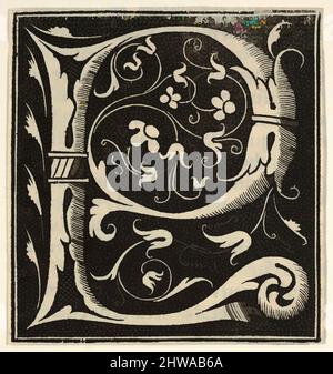 Kunst inspiriert von Zeichnungen und Druckgrafiken, Print, Initial Letter erschienen 1518 von Johann Schöffer, Mainz, Künstler, Anonymus, Deutsch, Anonymous, Classic Works modernisiert von Artotop mit einem Schuss Moderne. Formen, Farbe und Wert, auffällige visuelle Wirkung auf Kunst. Emotionen durch Freiheit von Kunstwerken auf zeitgemäße Weise. Eine zeitlose Botschaft, die eine wild kreative neue Richtung verfolgt. Künstler, die sich dem digitalen Medium zuwenden und die Artotop NFT erschaffen Stockfoto